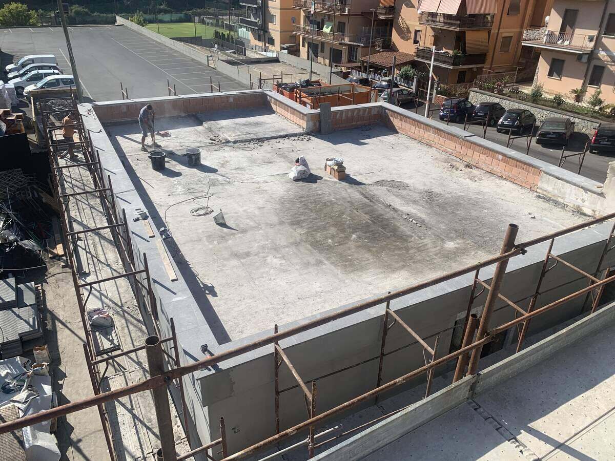 Cantiere centro sportivo Montespaccato — lavorazioni edili, fase 1
