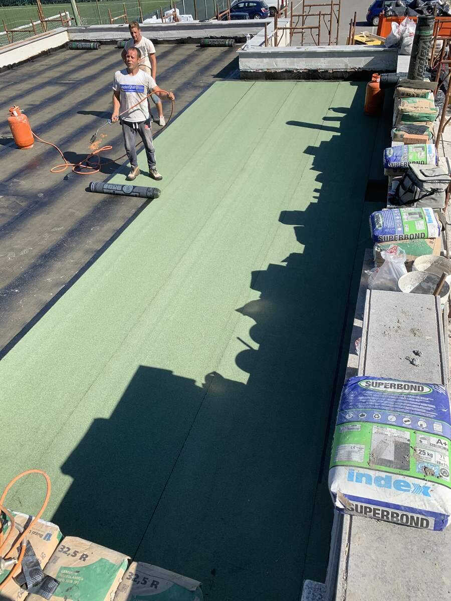Cantiere centro sportivo Montespaccato — lavorazioni edili, fase 21