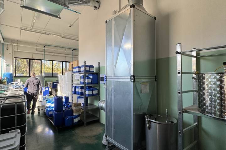 Impianto di captazione polveri industriale