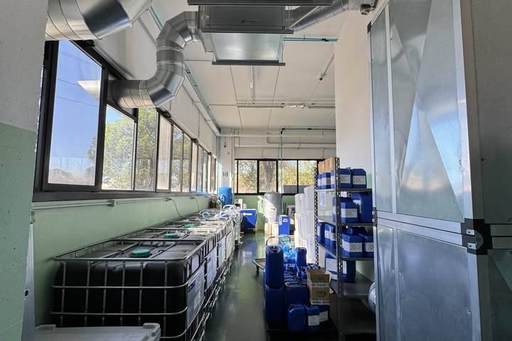 Filtro captazione in stabilimento produttivo