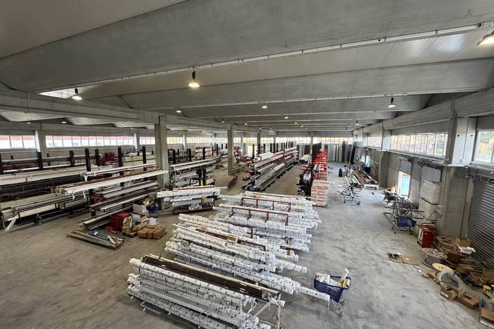 Magazzino industriale da progetto: vista panoramica